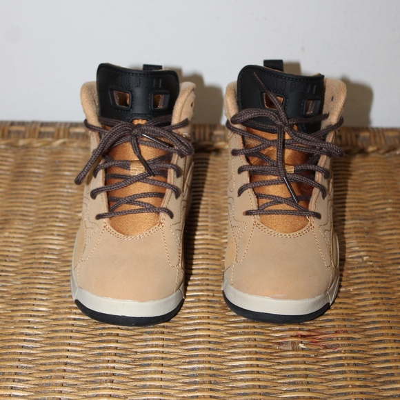 Nike Other - Jordan Jumpman MVP Preschool shoes. Flax/Baroque Brown/Black colorway. Sz. 1Y